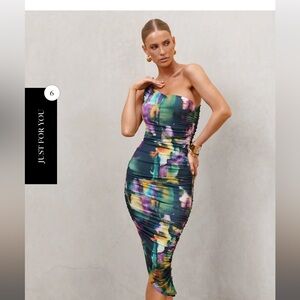 NWT Club L London Asymmetrical Dress - US 6